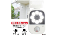 大進 充電式センサーライトアラーム機能付き DLC-2T100AR 防犯ライト 防雨 屋外 人感センサー 4939736903223