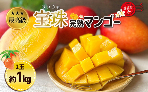 最高級マンゴー　宝珠１kg 【熱帯資源植物研究所】 2539244 - 沖縄県うるま市