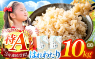 はれわたり 玄米 10kg | 米 お米 こめ コメ 10kg 2025年産 令和7年度産 国産 産地直送 もっちり 甘み 定期 青森の旨い米グランプリ 最優秀賞 獲得 水稲 宝精米所 青森県 六戸町