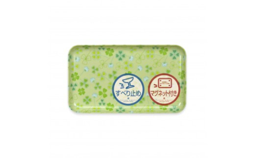 TATSU-CRAFT マグネットトレー SS 21.5cm クローバー すべり止め付き ［Tk1043］ 2540382 - 和歌山県上富田町