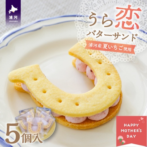 【母の日対応】『うら恋バターサンド』5個入[55-1578] 2540558 - 北海道浦河町