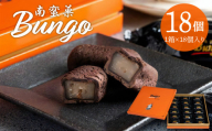 【母の日ギフト】南蛮菓 Bungo（ぶんご） 18個入り≪5月10日お届け≫ スイーツ お菓子 カカオ風味 銘菓 和洋折衷 贈り物 贈答 チョコレート生地 ラム酒 刻みレーズン 餡 ブンゴ 豊後 プレゼント お母さん J01048-H