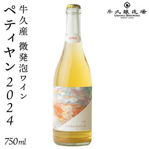 恵野果 牛久ペティヤン 2024 茨城県産 牛久醸造場 日本ワイン ワイン お酒 贈り物 上品 果実 クリスマス 誕生日 微発泡 スパークリング シャルドネ フルーティ 辛口 ライトボディ 2541670 - 茨城県牛久市