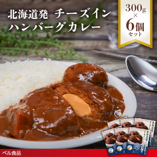北海道発チーズインハンバーグカレー 300g 6個セットen01-00235 2544077 - 北海道遠軽町