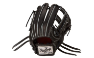 ローリングス (Rawlings) 硬式 内野手用 グローブ グラブ 広い捕球面 日本製B:ブラック