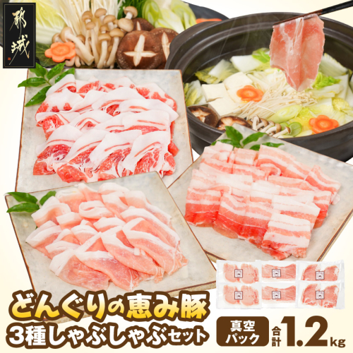 「どんぐりの恵み豚」真空しゃぶしゃぶ1.2kgセット_13-11-002 2545303 - 宮崎県都城市