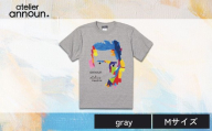 ANNOUNオリジナルTシャツ【Person T（gray Mサイズ）】| Tシャツ アート アトリエ アンノウン オリジナルTシャツ 就労支援B型 クオリティー株式会社 福祉 アパレル 埼玉県 草加市