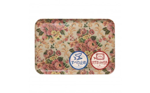 TATSU-CRAFT マグネットトレー L 39cm ヴィクトリアン オールドローズ すべり止め付き ［Tk1102］ 2545915 - 和歌山県那智勝浦町
