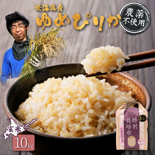 【2025年産】北海道産 特別栽培米 ゆめぴりか 玄米 10kg（無化学肥料・農薬不使用）【25140】 2547962 - 北海道羽幌町