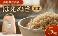 令和7年産【玄米】はえぬき　5kg(5kg×1袋) GS SA2915