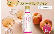 ピーチスパークリング 290ml 12本入 モンデ酒造 缶ワイン フルーツワイン スパークリング ワイン 果汁 果実酒 酒 お酒 晩酌 宅飲み 家飲み キャンプ BBQ バーベキュー パーティー 甘口 チリ産ワイン 桃 もも 送料無料 山梨県 笛吹市  177-4-162