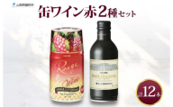 缶ワイン 赤 2種 飲み比べ プレミアム缶ワイン プティモンテリアルージュ 各300ml×6本 計12本 モンデ酒造 缶ワイン赤 酒 お酒 贈答 ギフト 晩酌 宅飲み 家飲み キャンプ BBQ パーティー アウトドア 送料無料 山梨県 笛吹市  177-4-167