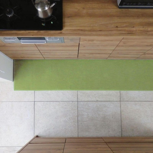 北欧風キッチンマット ラグマットタイプ 45×150cm ノーマル型 ピスタチオ 抗菌防臭 SEK 織人しきもの屋工房 diw0036 2551726 - 大阪府泉佐野市