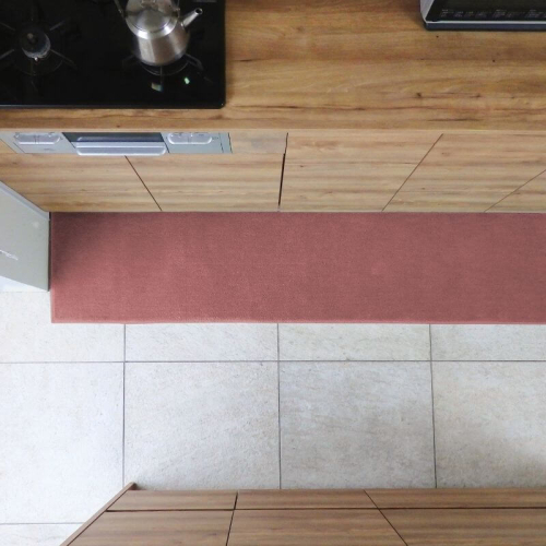 北欧風キッチンマット ラグマットタイプ 45×240cm ノーマル型 ライトマホガニー 抗菌防臭 SEK 織人しきもの屋工房 diw0122 2551842 - 大阪府泉佐野市