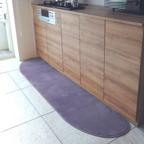 北欧風キッチンマット ラグマットタイプ 45×255cm ゆりかご型 モーブ 抗菌防臭 SEK 織人しきもの屋工房 diw0153 2551945 - 大阪府泉佐野市