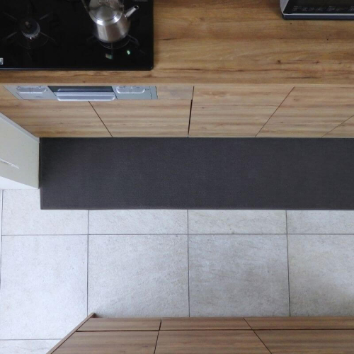北欧風キッチンマット ラグマットタイプ 45×255cm ノーマル型 チャコール 抗菌防臭 SEK 織人しきもの屋工房 diw0159 2551951 - 大阪府泉佐野市