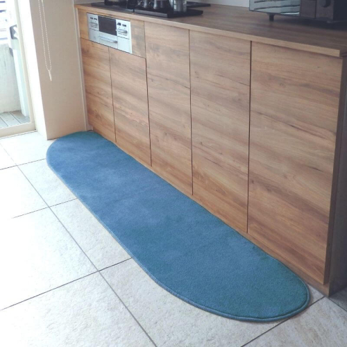 北欧風キッチンマット ラグマットタイプ 45×270cm ゆりかご型 ブルームーン 抗菌防臭 SEK 織人しきもの屋工房 diw0186 2551974 - 大阪府泉佐野市