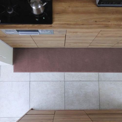 北欧風キッチンマット ラグマットタイプ 45×270cm ノーマル型 ココア 抗菌防臭 SEK 織人しきもの屋工房 diw0210 2551994 - 大阪府泉佐野市