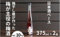 縁〜ENISHI〜 日本酒梅酒 375ml×2本/アルコール分:10度 maruni034