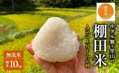 先行受付 ホタル舞う里山の棚田米 無洗米 精米10kg 令和8年産 にじのきらめき2kg×5袋 2553690 - 岡山県赤磐市