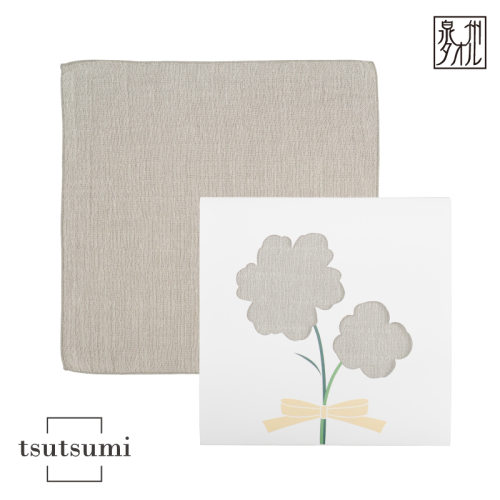 【スピード発送】tsutsumiハンカチ単品ハンカチギフト（グレー）【ハンカチ 泉州タオル 普段使い ギフト 日用品 家族 はんかち】 G3814 2553820 - 大阪府泉佐野市