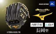 AO76　ミズノプロ 硬式用 野球グラブ 内野手用  長岡型（ 右投げ ）　【 野球 グローブ グラブ 内野 内野手 受注生産 Mizuno Pro 美津濃 右利き 長岡 秀樹 長岡秀樹 】
