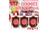 いちごジャム 無添加あまおうとグラニュー糖のジャム200g×3袋 手作り国産チューブパウチ(福岡県)【1660448】