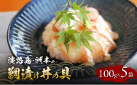 淡路島 洲本の鯛漬け丼の具 100g 5袋 セット 漬け丼 漬魚 海鮮 海鮮丼の具 漬け丼の具 鯛茶漬け 兵庫県 洲本市 淡路島 [№5395-0197]