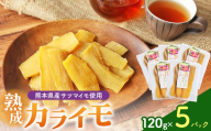 熊本県産 さつまいも 使用 カライモ 120g×5パック | 熊本県 和水町 くまもと なごみ サツマイモ 120g 4パック 480g ほしいも 小分け 紅はるか