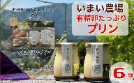 BQ1　平飼い 有精卵の プリン ６個　いまい農場　【 6個入 国産 濃厚 卵 たまご 有精卵 デザート スイーツ スィーツ 贈り物 兵庫県 宍粟市 しそうし 】