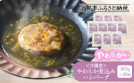 介護食 やわらか煮込みハンバーグ 10個|レトルト 介護食品[ 京都 レトルト食品メーカー 煮込みハンバーグ 人気 おすすめ ハンバーグ レトルト 食事介助 非常食 保存食 グルメ お取り寄せ 通販 送料無料 ふるさと納税 ]