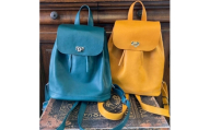 イタリア 本革 ミネルバ リュックサック ナポリ(山吹系)