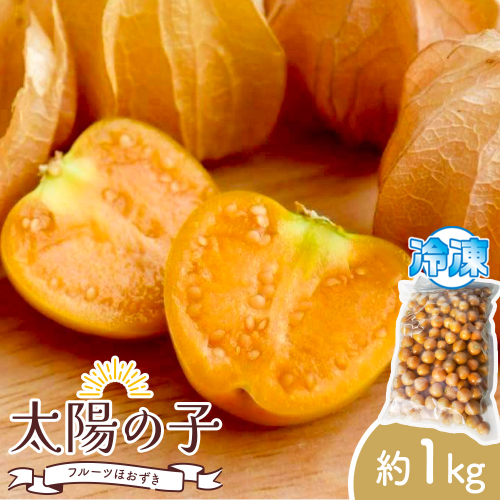 冷凍フルーツ ほおずき 太陽の子 約1kg のざわ農園《90日以内に出荷予定(土日祝除く)》北海道 日高町 希少 ホオズキ 2566732 - 北海道日高町