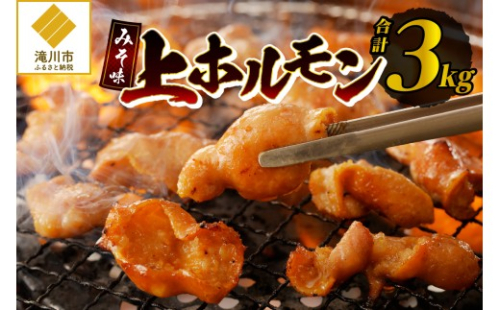居酒屋さ蔵 みそ味上ホルモン300g×10袋 北海道 みそ 味噌 焼肉 ホルモン 肉 BBQ セット 2569258 - 北海道滝川市