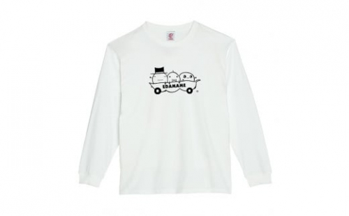 A215　えだまめちゃんTシャツ長袖（白）【サイズ：XL】 257021 - 大阪府八尾市