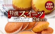 ＜定期便・全12回＞焼き菓子 2種セット 計9点【VISAVIS】