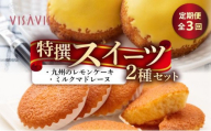 ＜定期便・全3回＞焼き菓子 2種セット 計9点【VISAVIS】