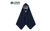 LOGOSクーラーポンチョ ネイビー 暑い夏の野外に最適!吸水速乾でタオルとしても 34205289【1688493】