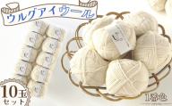 毛糸 あみもねっとウルグアイウール天然色 【1番色10玉セット】 ／ 毛糸 ウール100 編み物 天然色 ナチュラルカラー 手編み 棒針 かぎ針 軽い 柔らかい ふっくら 編みやすい セーター マフラー 手作り ハンドメイド 冬支度 愛知県 No.370
