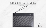 hide k 1896 ソフトカーボン ミニ クラッチバッグ タイプb【カラー選択可】mini clutch bag b 23cm×16cm×1cm メンズ セカンドバッグ サブバッグ ゴートレザー 本革 長野県長野市 プレゼント 実用的