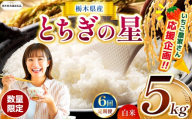 【栃木県共通返礼品】【先行予約】【定期6回】 訳あり 定期便 数量 限定 令和8年度産 とちぎの星 約 5kg| とちぎの星 白米 ごはん おいしい 品種 お米 米 おにぎり ふるさと納税 那珂川町 栃木県