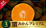 三代目の頂みかんTHEプレミアム＜小玉サイズ＞3kg＜C31-32＞_ みかん 蜜柑 ミカン フルーツ 果物 くだもの 人気 美味しい 柑橘類 柑橘 愛媛県 八幡浜市 ふるさと 【1424406】 YWTAC021