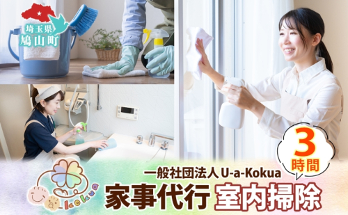 埼玉県 鳩山町 家事代行 室内掃除 3時間 お掃除 代行 サービス 室内清掃 床拭き 窓ふき 浴室 トイレ 水回り 支援 家事 支援 一般社団法人U-a-kokua 埼玉県 鳩山町 2576761 - 埼玉県鳩山町
