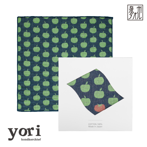 【スピード発送】yoriハンカチ単品ハンカチギフト（リンゴとトマト）【ハンカチ 泉州タオル 普段使い ギフト 日用品 家族 はんかち】 G3961 2579082 - 大阪府泉佐野市