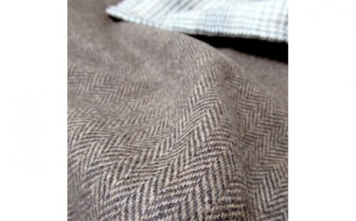 あったかくて洗える毛布羽織るタイプ カシミヤ20% ヘリンボン CSS－2(約70×180cm)[1062]