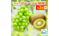 ＜発送月固定定期便＞香川のフルーツ(2H)全2回【4083505】