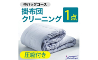 掛布団クリーニング (1点パック) 圧縮付き 中バッグコース 1点 圧縮付き 丁寧 丸洗い セミダブル 掛け布団 寝具 こたつ 丸洗い クリーニング シーツ 高品質ヤマトヤクリーニング 糸魚川 帰省 年末年始 寝具 布団クリーニング