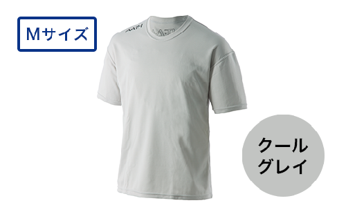 I4-04【カラー：クールグレイ サイズ：M】リカバリーウェア A.A.TH/ ハーフTシャツ（品番：AAJ99301）