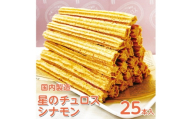【定期便】国内製造　星のチュロス　シナモン　25本入り　全3回 ※着日指定不可