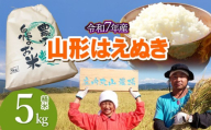 【令和7年産】はえぬき 精米 5kg　山形県鶴岡市　庄内丸山農場　| 5キロ 米どころ 庄内米 ブランド米 米 コメ こめ 精米 ご飯 ごはん 美味しい お取り寄せ 農家直送 お弁当 おにぎり 東北 国産 おすすめ 人気 返礼品